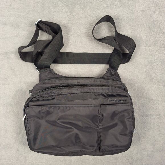 Hedgren Crossbody Bag Organizer Handbags - Hedgren Crossbody Bag Organizer Black Nylon Multiple Pockets Awesome Condition.